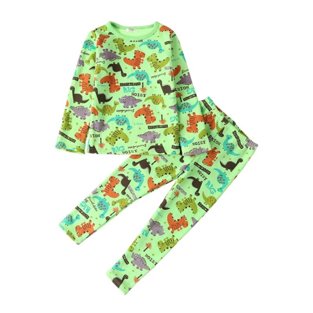 Fleece Lined Dino Pajama Set